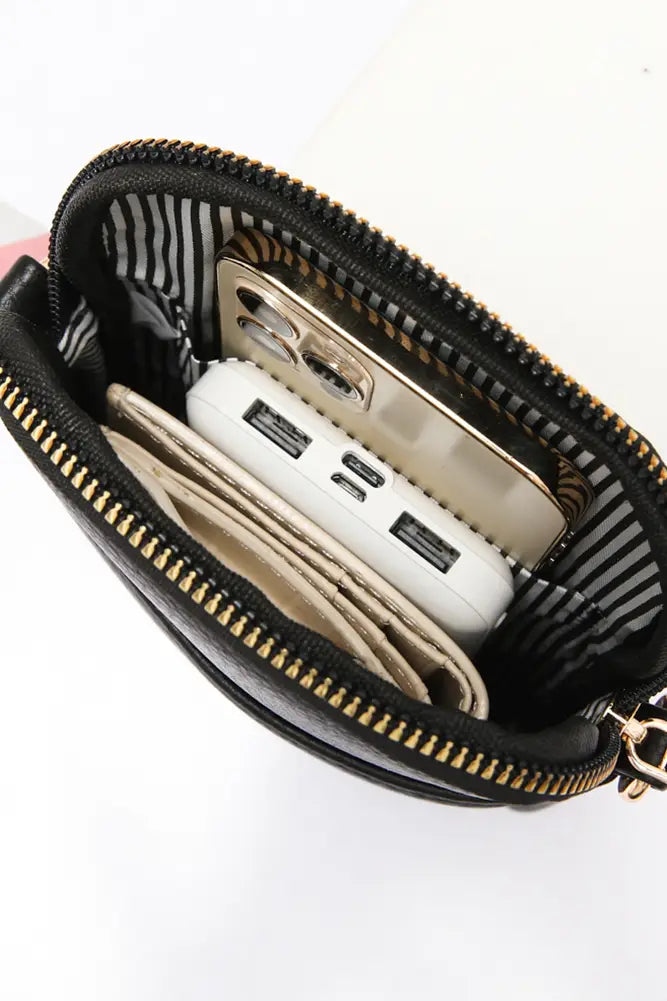 Take it All Vegan Leather Crossbody Bag
