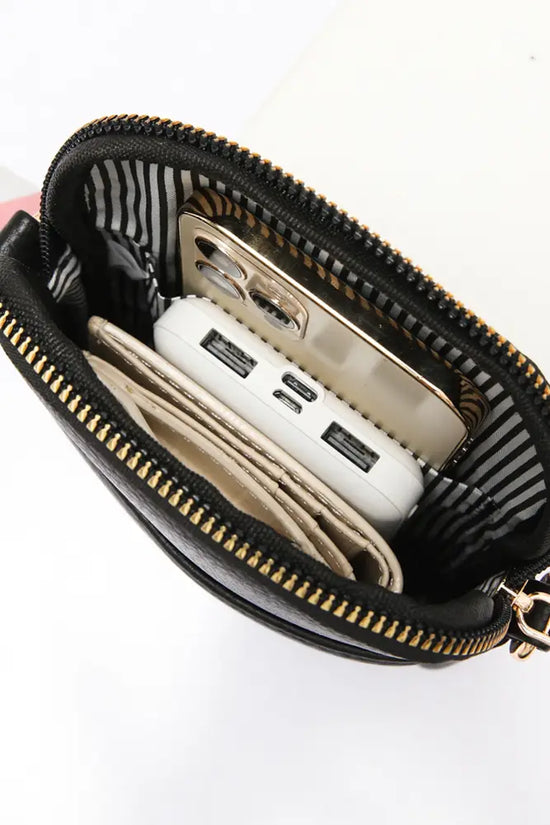 Take it All Vegan Leather Crossbody Bag
