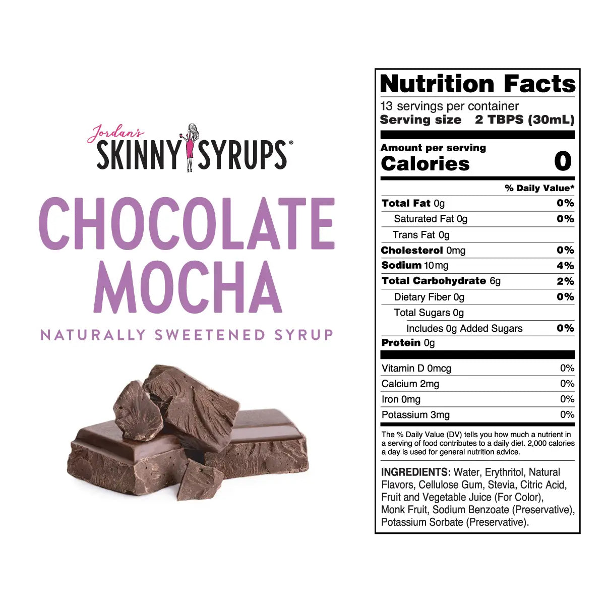 Naturally Sweetened Chocolate Mocha Syrup