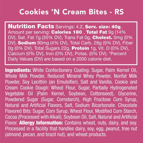Cookie & Cream Bites
