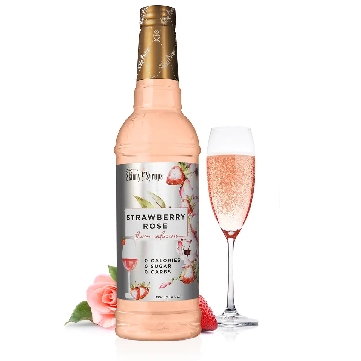Skinny Strawberry Rose Syrup