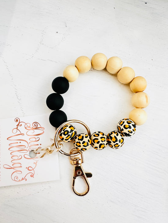 Silicone Leopard Keyring | Multiple Colors