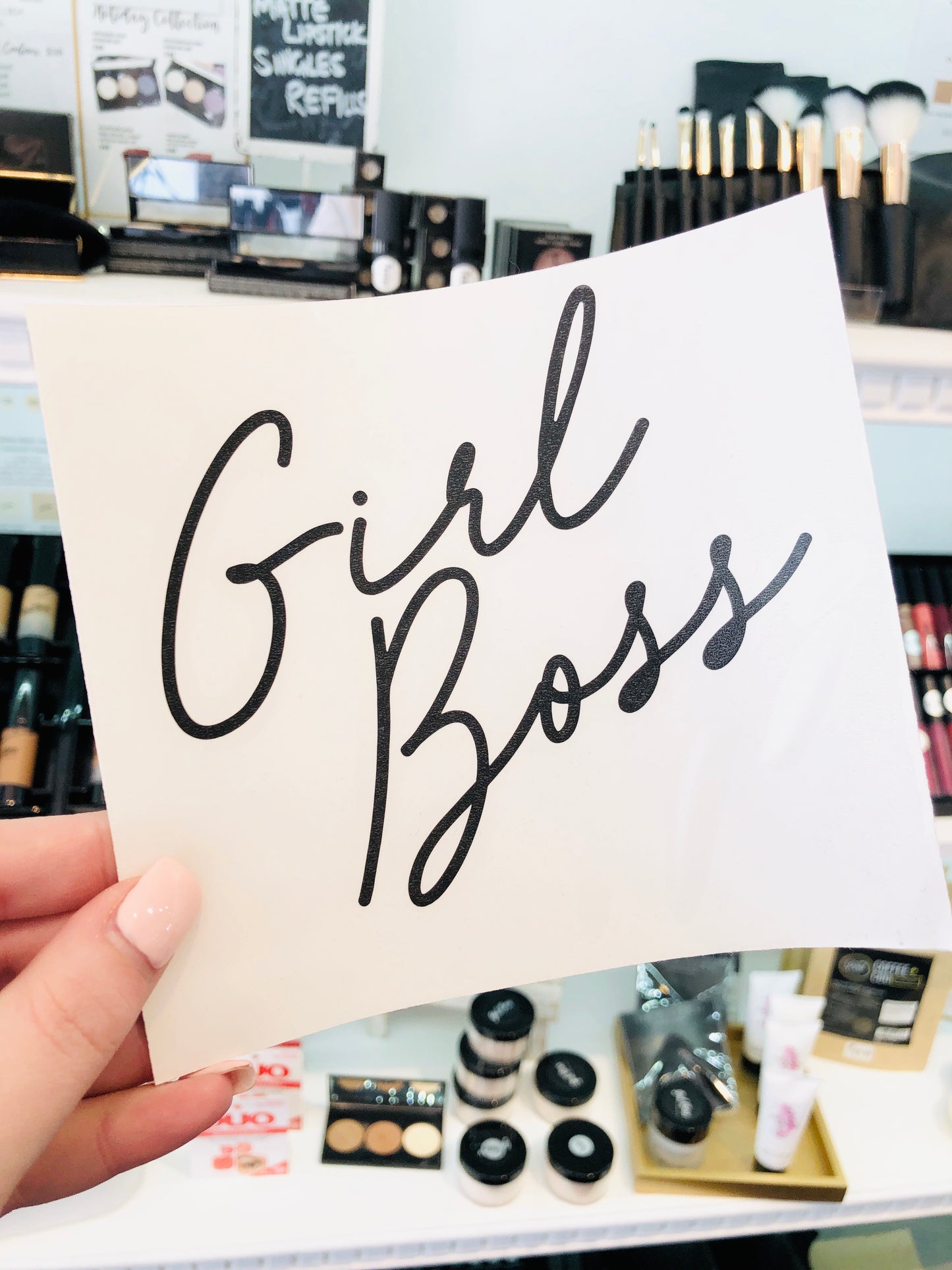 Girl Boss Transfer Sticker