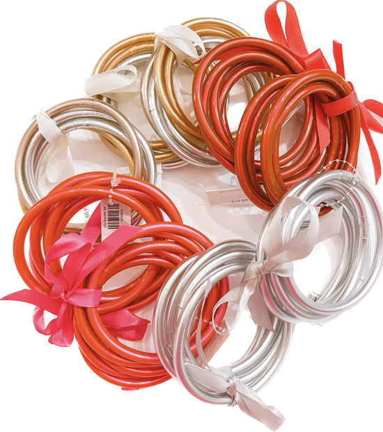 Waterproof Glitter Jelly Bracelet Set