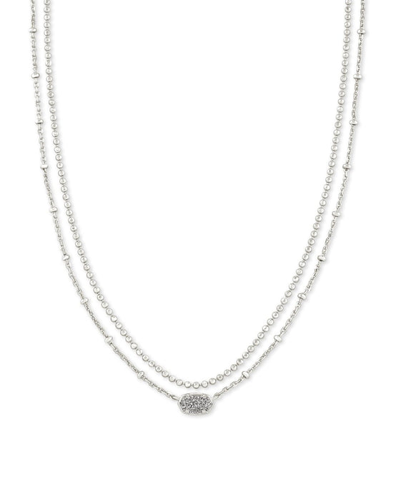 Emilie Multi Strand Drusy Necklace | Multiple Colors