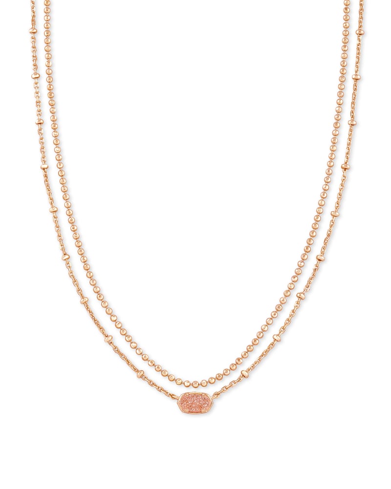 Emilie Multi Strand Drusy Necklace | Multiple Colors