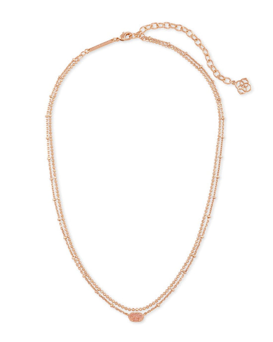 Emilie Multi Strand Drusy Necklace | Multiple Colors